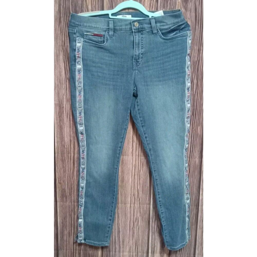 Tommy Hilfiger Jeans Womens 10 Skinny Moulante Blue Designer Denim